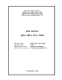 Bài giảng Kiến trúc máy tính - ĐH Hàng Hải