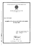 Đồ án tốt nghiệp: Nghiên cứu sản xuất nước giải khát từ hạt sen