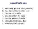 Lịch sử giáo dục - Bài giảng