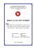 Khóa luận tốt nghiệp: Hoạt động xuất nhập khẩu và đầu tư tại tổng công ty giấy Việt Nam trong những năm gần đây - Thực trạng và giải pháp