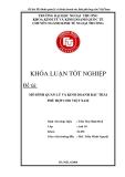 Khóa luận tốt nghiệp: Mô hình quản lý kinh doanh rác thải phù hợp cho Việt Nam