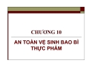 Bài giảng Công nghệ bao bì: Chương 10