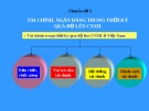 Chuyên đề 5: Tài chính, ngân hàng trong thời kỳ quá độ lên CNXH