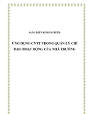 Sáng kiến kinh nghiệm: Ứng dụng CNTT trong quản lý chỉ đạo hoạt động của nhà trường