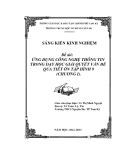 SKKN: Ứng dụng công nghệ thông tin trong dạy học giải quyết vấn đề qua tiết ôn tập Hình 9 (chương I)