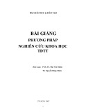 Bài giảng Phương pháp nghiên cứu khoa học TDTT: Phần 1 - PGS.TS. Mai Văn Muôn, TS. Nguyễn Đăng Chiêu