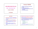Bài giảng Sinh hóa học (Phần I: Sinh hóa học tĩnh): Chương V
