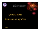 Bài giảng Quang sinh áng sáng và sự sống - ĐHYK Thái Nguyên
