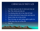 Bài giảng Phân tích chính sách nông nghiệp & phát triển nông thôn: Chương 11 - TS. Nguyễn Văn Sanh