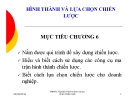 Bài giảng Quản trị chiến lược: Chương 6 - Nguyễn Đình Hòa