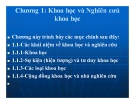 Bài giảng Phương pháp nghiên cứu khoa học - Chương 1: Khoa học và Nghiên cứu khoa học