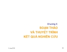 Bài giảng Phương pháp nghiên cứu khoa học: Chương 5