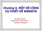 Bài giảng Thiết kế và triển khai website: Chương 3 - GV. Bùi Quang Trường