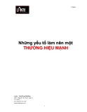 Những yếu tố làm nên một thương hiệu mạnh