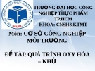 Bài thuyết trình Cơ sở công nghiệp môi trường: Quá trình oxy hóa – khử