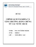 Tiểu luận: Chính sách tài khóa và tăng trưởng: bằng chứng từ các nước OECD