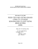 Tiểu luận: Phân tích mã chứng khoán công ty cổ phần khoáng sản và xây dựng Bình Dương (KSB)