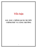 Tiểu luận: Giá dầu, chính sách chi tiêu chính phủ và tăng trưởng