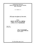 Tiểu luận quản trị tài chính: Phân tích tài chính công ty cổ phần Kinh Đô