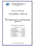 Tiểu luận tài chính tiền tệ: Tài chính trong xu thế hội nhập quốc tế