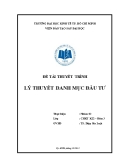 Đề tài thuyết trình: Lý thuyết danh mục đầu tư