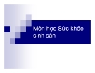 Bài giảng Sức khỏe sinh sản