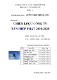 Đề tài: Chiến lược công ty Tân Hiệp Phát 2010 - 2020