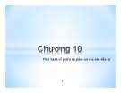 Bài giảng Thị trường tài chính - Chương 10: Phát hành cổ phiếu và giám sát của nhà đầu tư