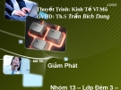 Thuyết trình kinh tế vĩ mô: Giảm phát