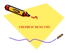 Thuyết trình: Chi phí sử dụng vốn