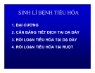 Bài giảng Sinh lý bệnh tiêu hóa