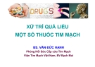 Bài giảng Xử lý quá liều một số thuốc tim mạch - BS. Văn Đức Hạnh