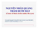 Bài giảng Nguyên nhân quầng thâm dưới mắt