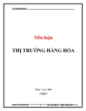 Tiểu luận: Thị trường hàng hóa