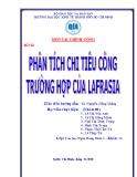 Tiểu luận tài chính công: Phân tích chi tiêu công - Trường hợp của Lafrasia