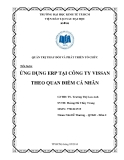 Tiểu luận Quản trị thay đổi và phát triển tổ chức: Ứng dụng ERP tại công ty Vissan theo quan điểm cá nhân