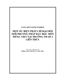 SKKN: Một số biện pháp chỉ đạo đổi mới phương pháp dạy học môn Tiếng Việt tại trường TH Số 2 Liên Thủy