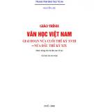 Giáo trình Văn học Việt Nam: Giai đoạn cuối TK XVIII - Nửa đầu TK XIX: Phần 2 - Nguyễn Lộc