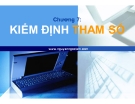 Bài giảng Nguyên lý thống kê: Chương 7 - Nguyễn Ngọc Lam