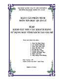 Báo cáo phân tích tin học quản lý: Khảo sát nhu cầu khách hàng sử dụng máy tính xách tay giá rẻ