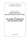 Hội thảo tập huấn đổi mới nội dung phương pháp dạy học tin học: Xây dựng và triển khai đào tạo trực tuyến