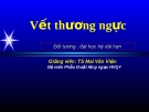 Bài giảng Vết thương ngực - TS. Mai Văn Viện