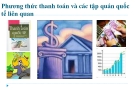 Bài giảng Cán cân thanh toán quốc tế: Phần 4 - ĐH Ngoại thương