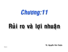 Bài giảng Quản trị tài chính: Chương 11 - TS. Nguyễn Văn Thuận