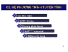 Bài giảng Toán kinh tế: Chương 2 - Nguyễn Ngọc Lam