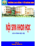 Nội san khoa học: Số 8 tháng 4/2010 - CĐYT Quảng Ninh