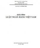 Giáo trình Luật ngân hàng Việt Nam: Phần 2 - TS. Võ Đình Toàn