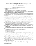 Đề cương ôn tập chương 3 Vật lý 12