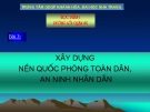 Bài giảng Giáo dục quốc phòng - Học phần I: Bài 3 - ĐH Nha Trang