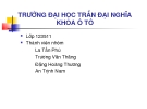 Báo cáo chủ đề: Vật liệu cao su và sơn trong công nghiệp ôtô, phân biệt xăng và diesel trên thị trường - ĐH Trần Đạo Nghĩa